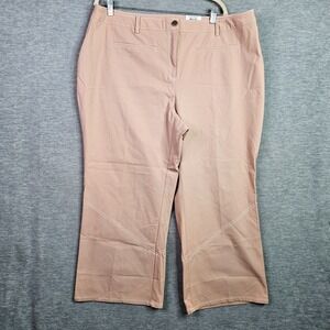 Alfani Pants Women Plus Size 18W Naked Clay Straight Ankle NWT Career